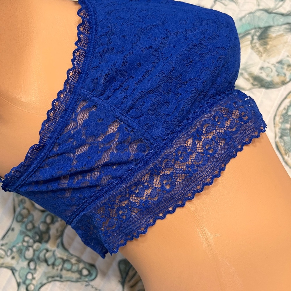 Gap Royal Blue Lace Bralette - Picture 3 of 4